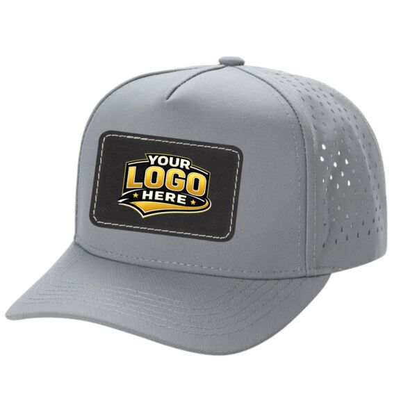 GREY CCW Laser Mesh Hat with Black Patch 3.5"x2.5"  Thumbnail